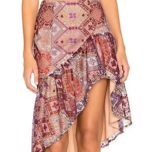 NWT X by NBD Embroidered Asymmetrical Skirt Size Small